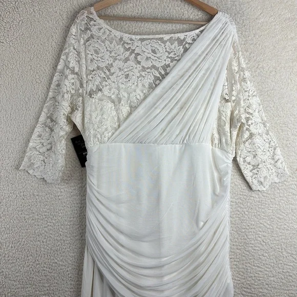 NWT Kiyonna Bridal Womens Elegant White Ruched Waist Wedding Gown Size 2X PLUS - Picture 11 of 14